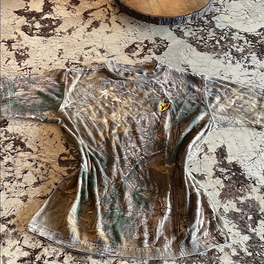 REAL TREE Camouflage T-Shirt with Logo